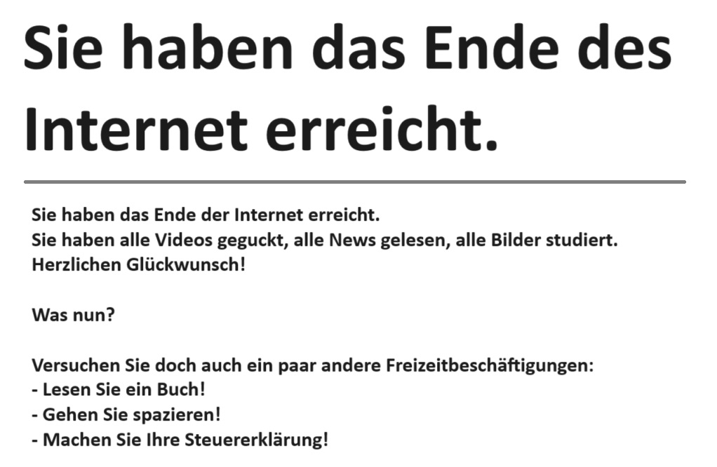 Das Ende des Internet